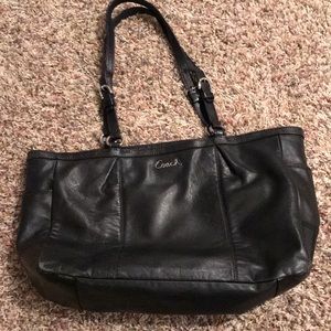 Black Coach leather bag